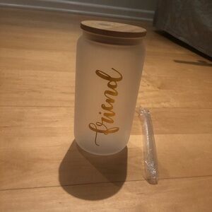 16 oz Tumbler with Bamboo Top
